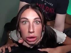 She Is Just A Perfect Slut For The Rough Throat Fucking!